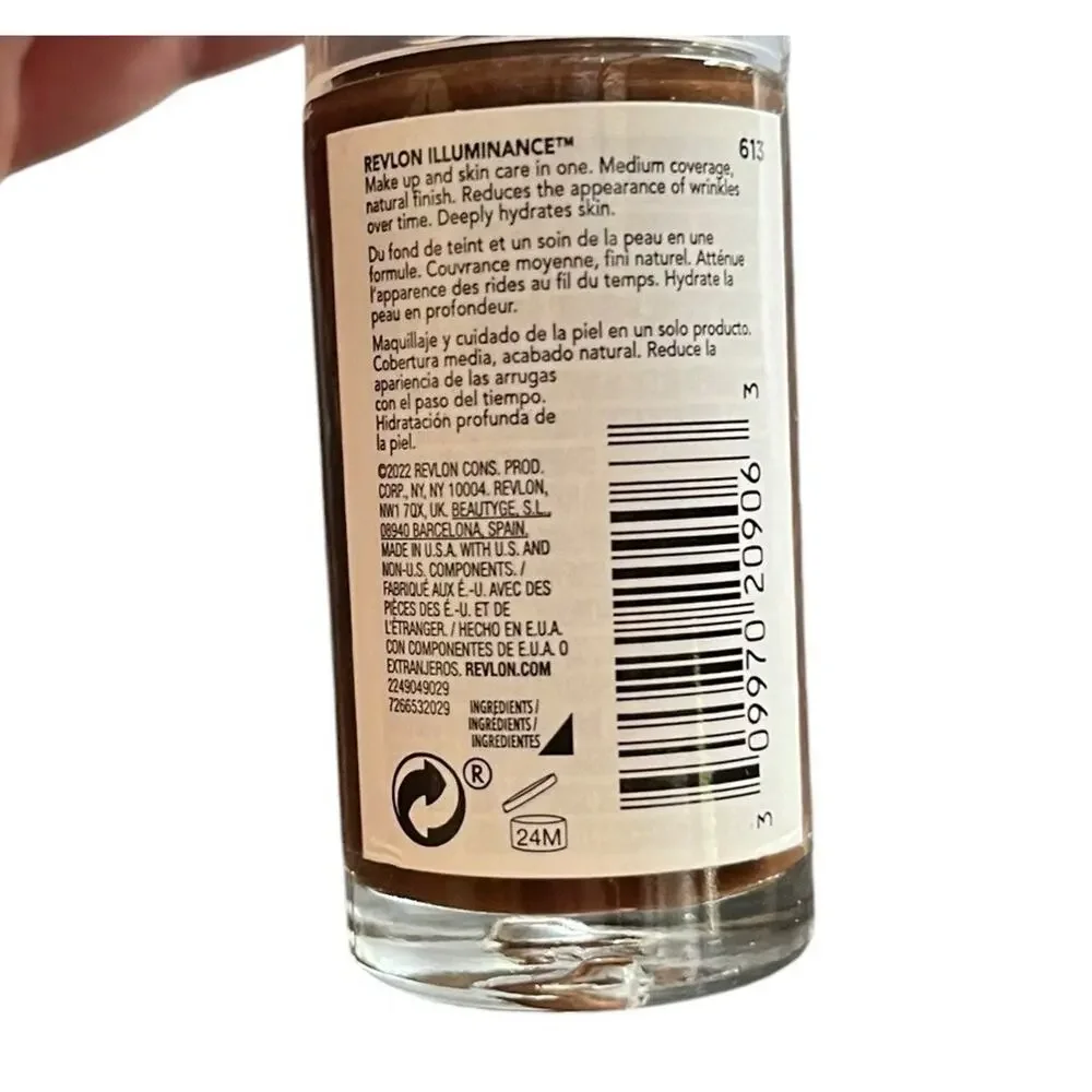 Revlon | Illuminance Skin-Caring Liquid Foundation Hyaluronic 613 Honey Java
